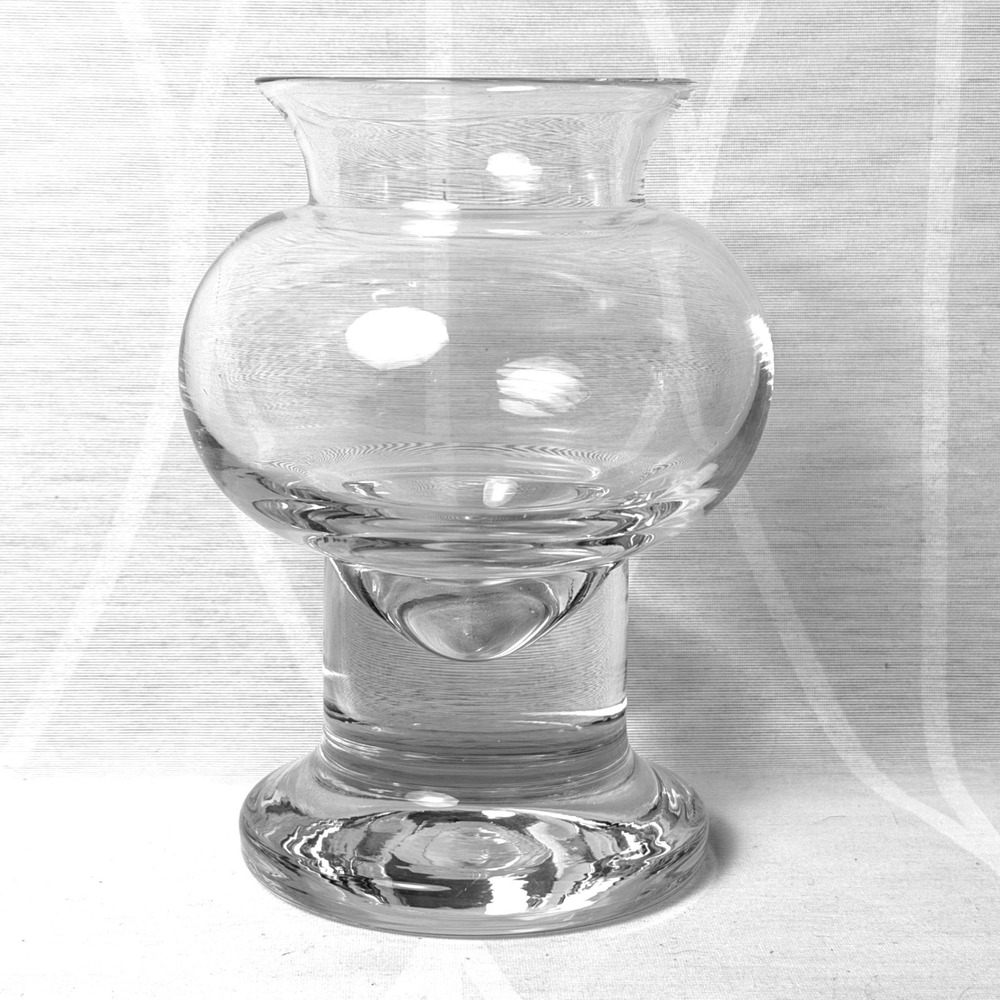 Sea Glasbruk AB Kosta Sweden - 6" Votive Candle Holder‎ or Vase - Bjorn Ramel